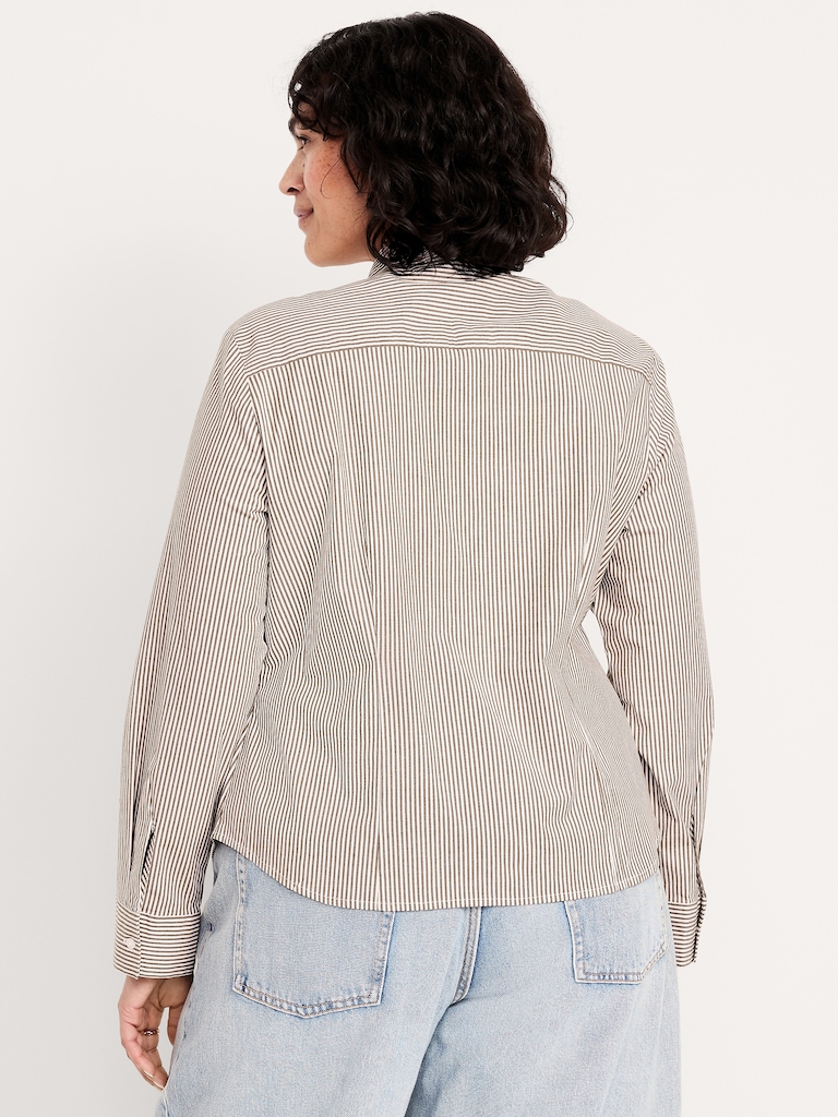 Slim Button-Down Striped Shirt