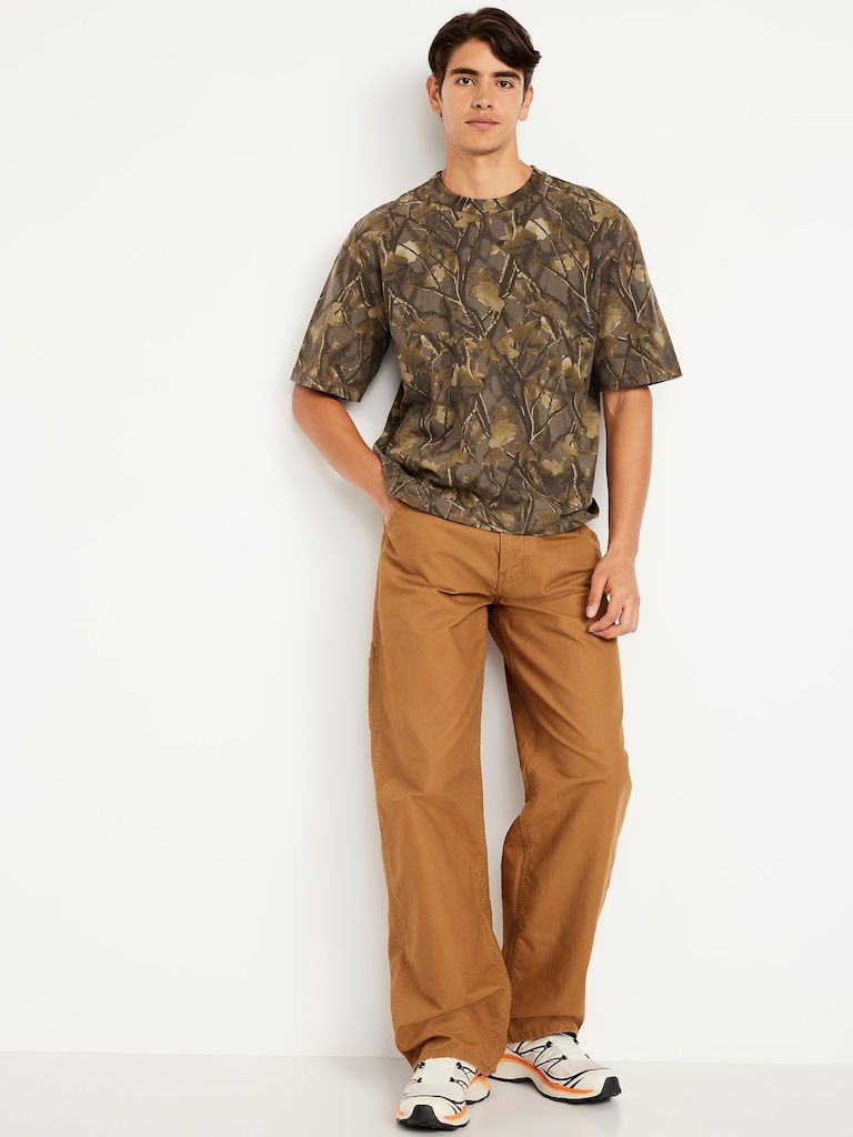 Garment-Dyed Cropped T-Shirt
