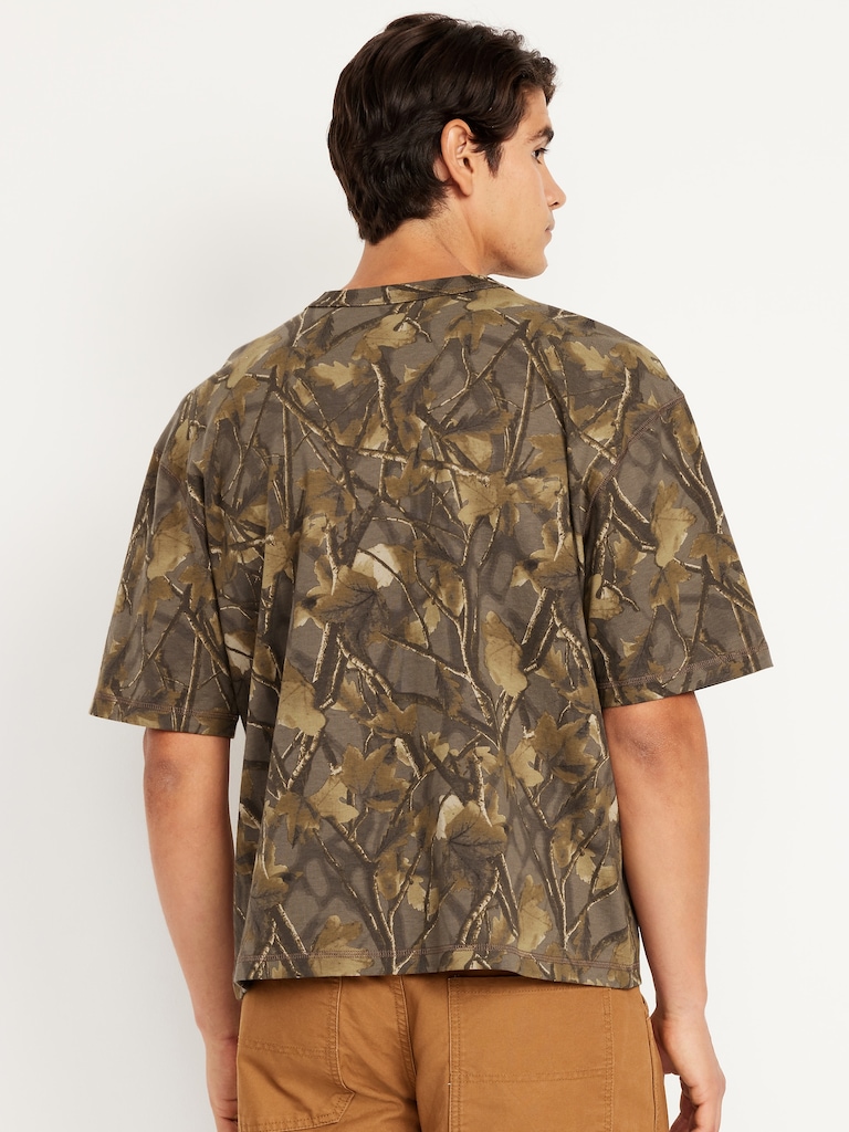 Garment-Dyed Cropped T-Shirt