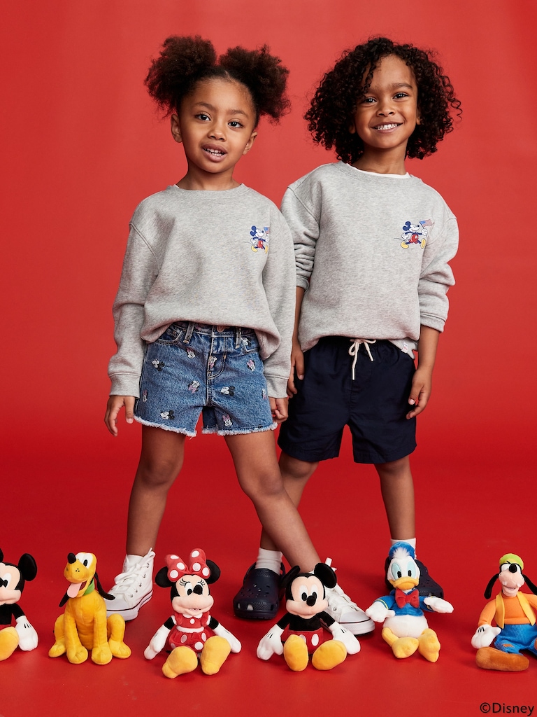 Old Navy x Disney© Mickey Mouse Unisex Oversized Flag Graphic Sweatshirt for Toddler