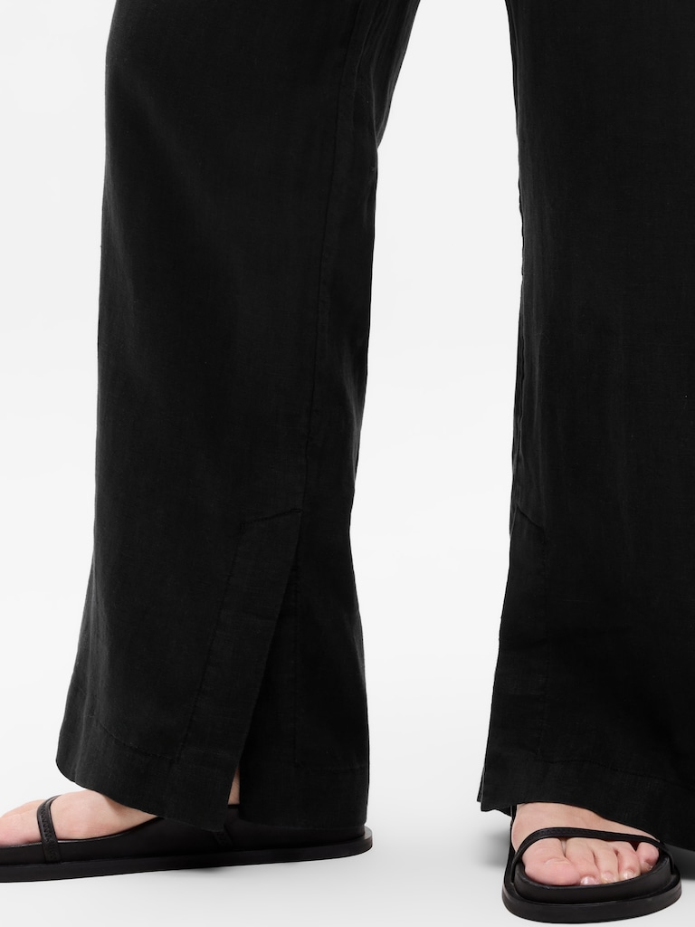 Retreat Linen High Rise Wide Leg Pant