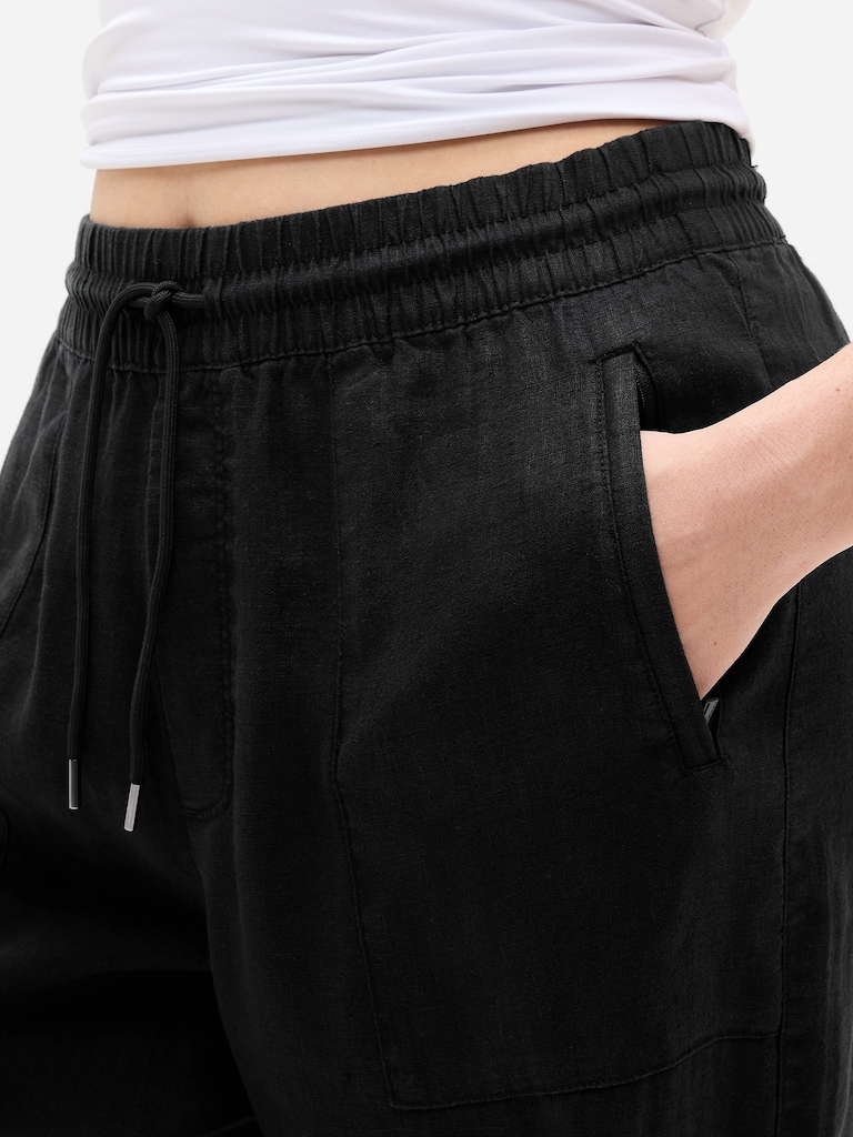 Retreat Linen High Rise Wide Leg Pant