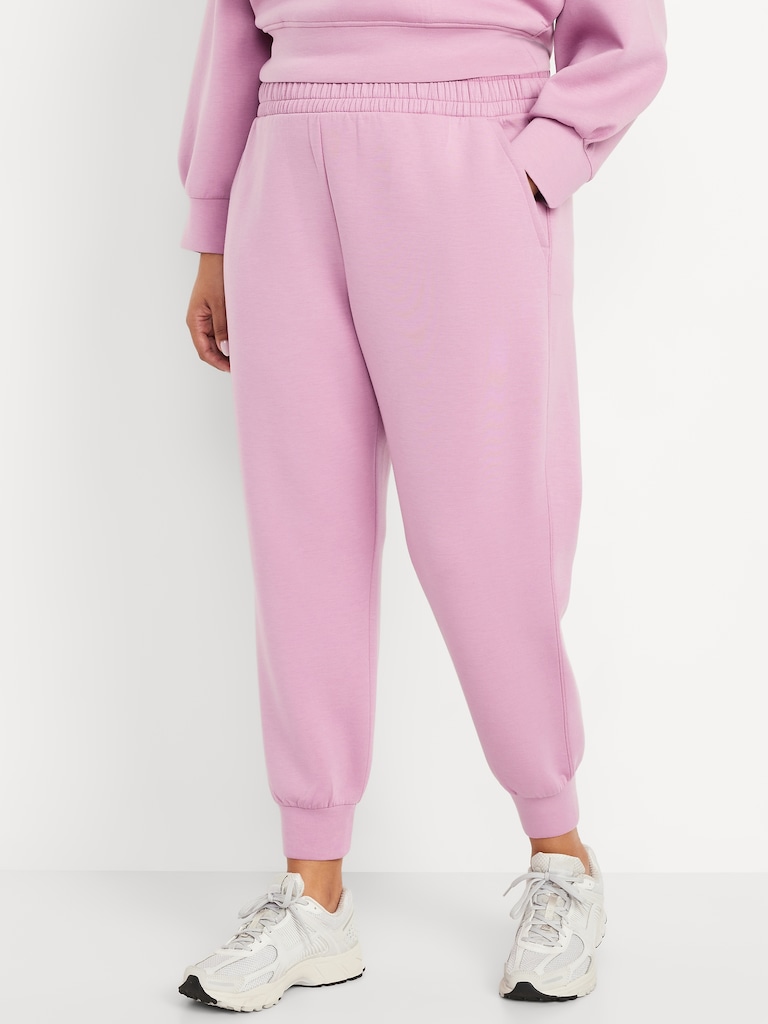 High-Waisted Bounce Fleece Jogger Sweatpants