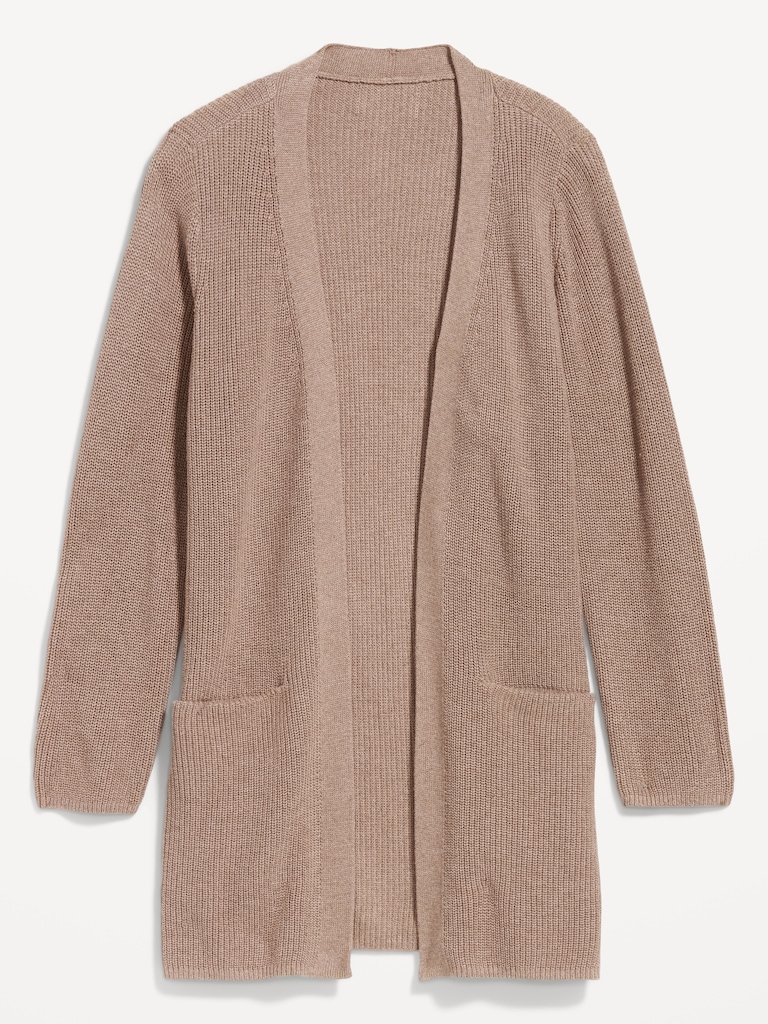 Longline Open-Front Sweater