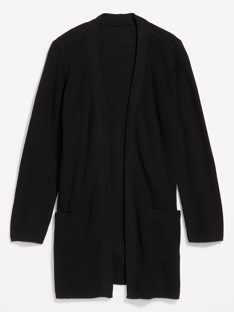 Longline Open-Front Sweater