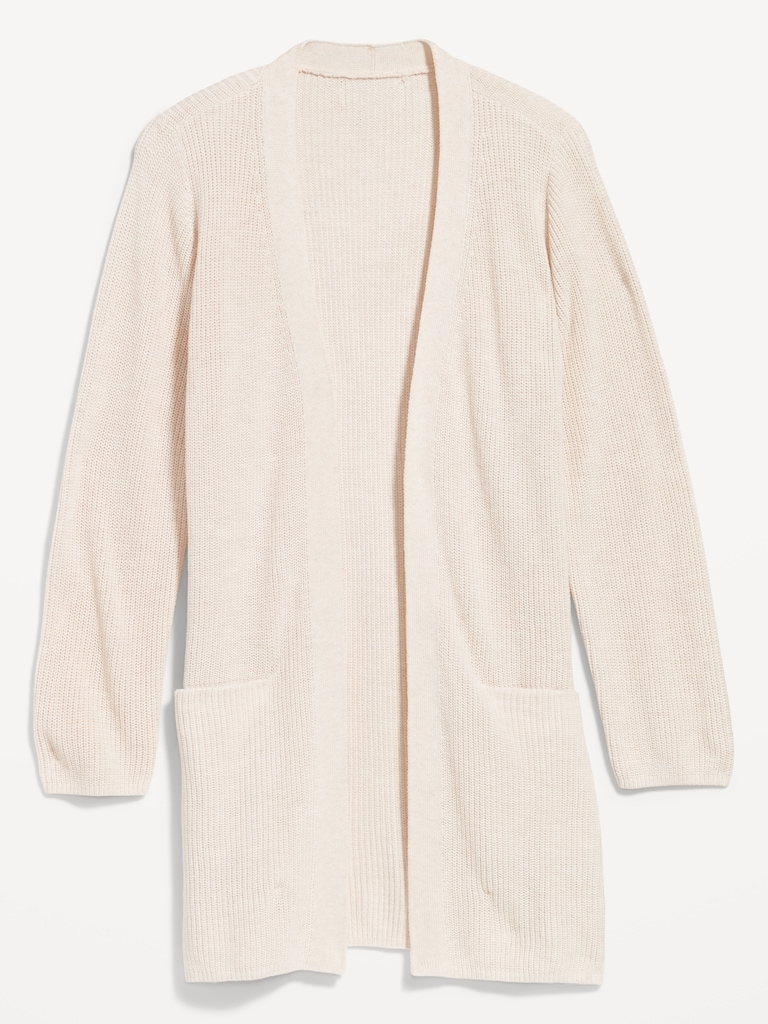 Longline Open-Front Sweater