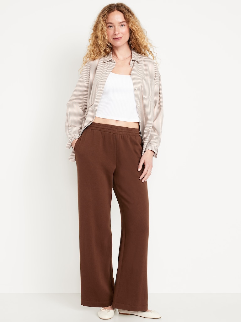 High-Waisted SoComfy Wide-Leg Sweatpants