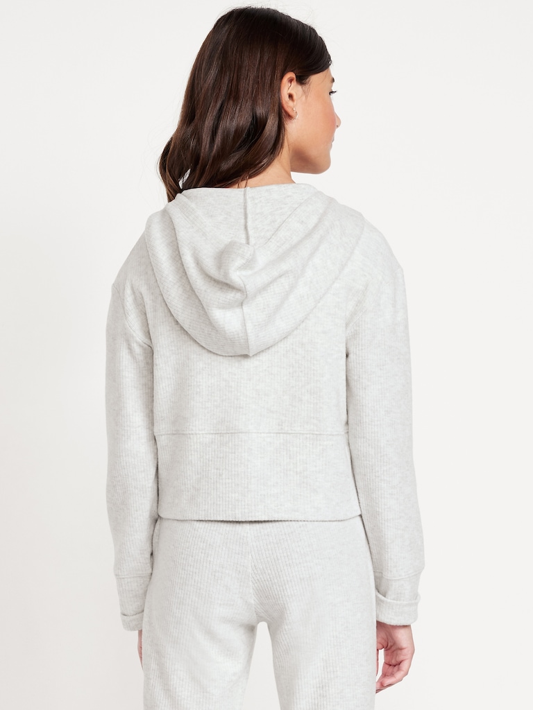 CozePlush 2-Way-Zip Hoodie for Girls