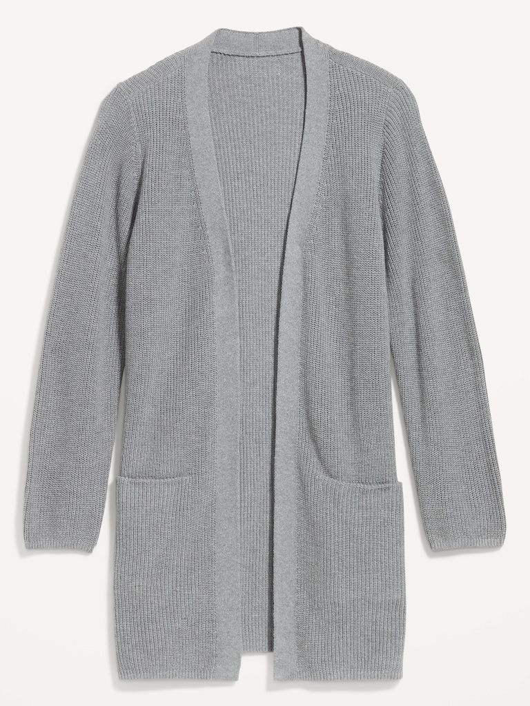 Longline Open-Front Sweater