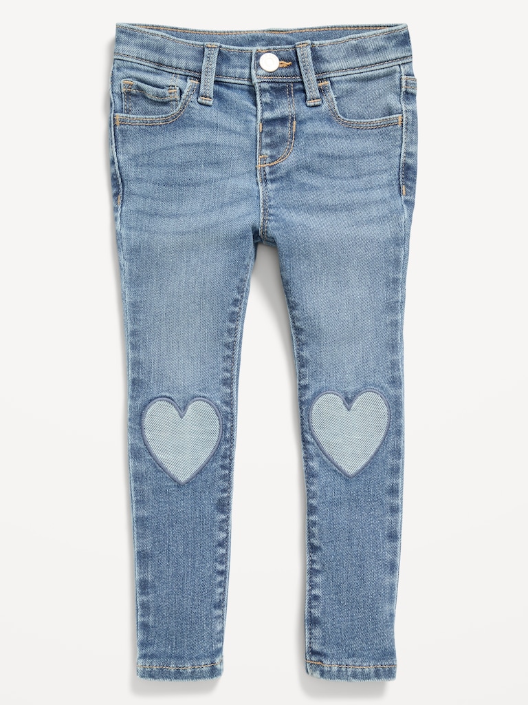 High-Waisted Rockstar 360° Stretch Jeggings for Toddler Girls