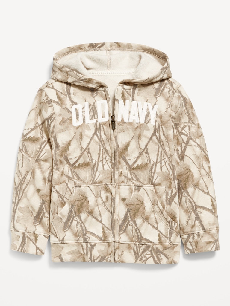 Unisex Logo-Graphic Zip Hoodie for Toddler