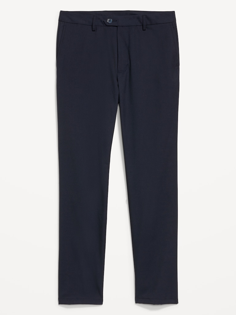 90's Straight-Fit Twill Dress Pants