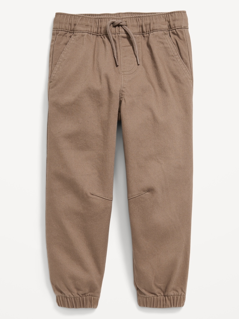 Loose Twill Pull-On Jogger Pants for Toddler Boys
