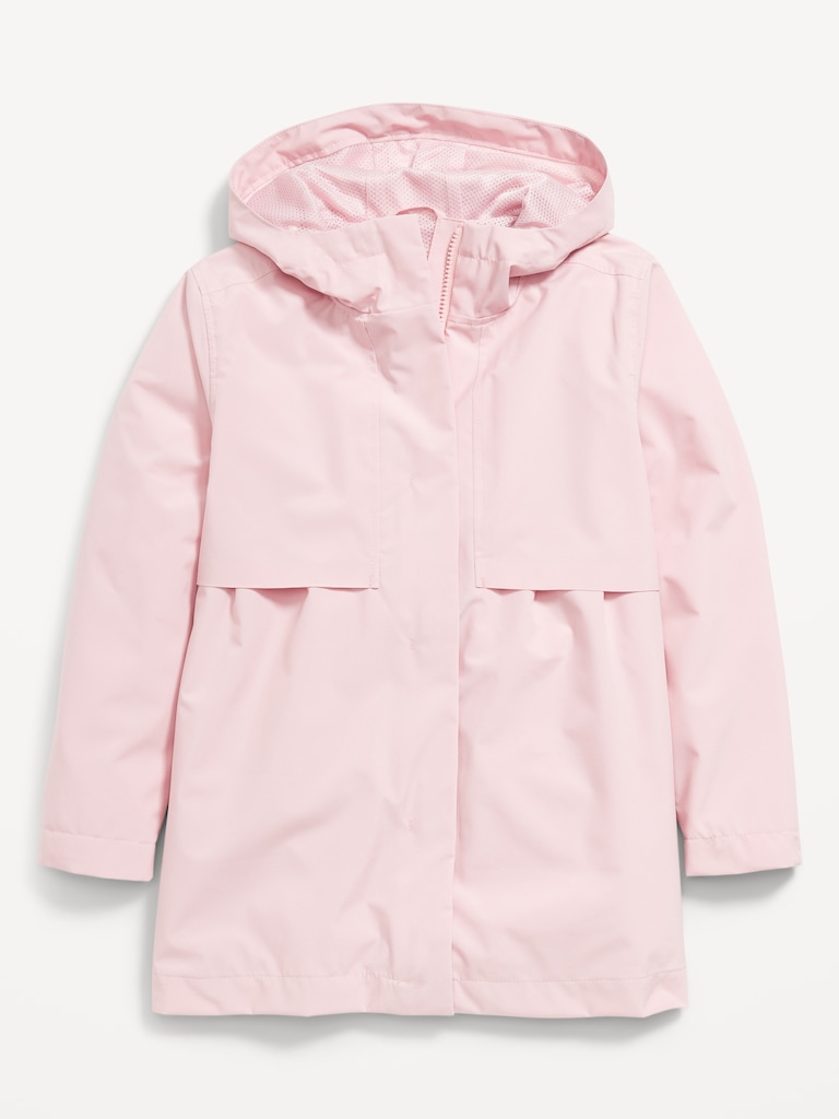 Water-Resistant Hooded Jacket for Girls