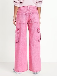 Super Baggy Wide-Leg Cargo Jeans for Girls