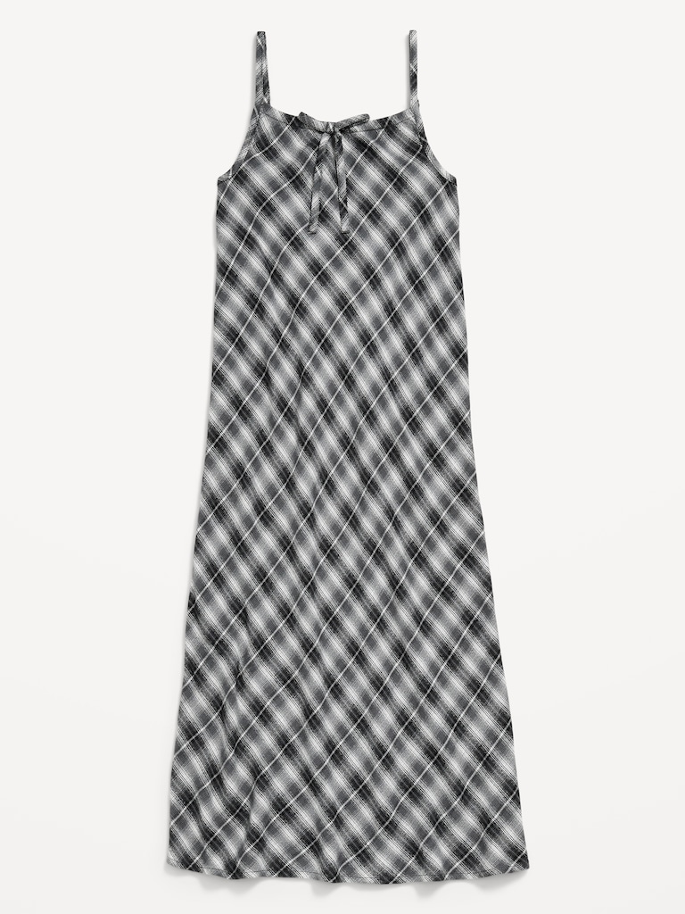 Printed Sleeveless Fit and Flare Maxi Dress for Girls