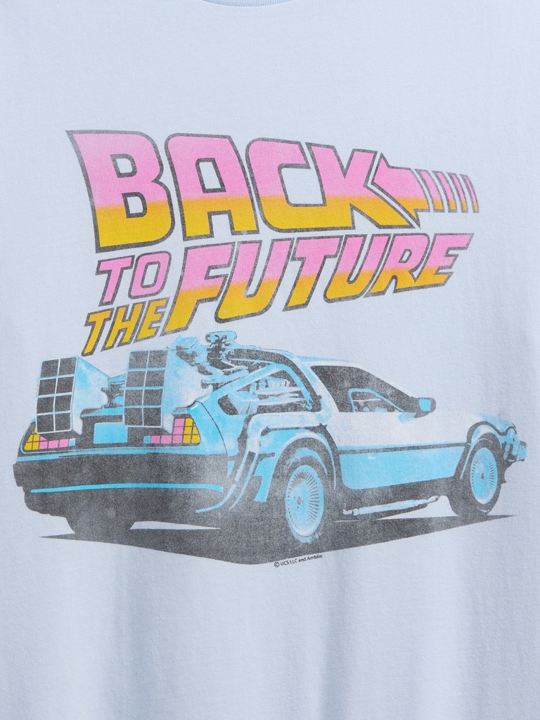 Relaxed Back to the Future Graphic T-Shirt