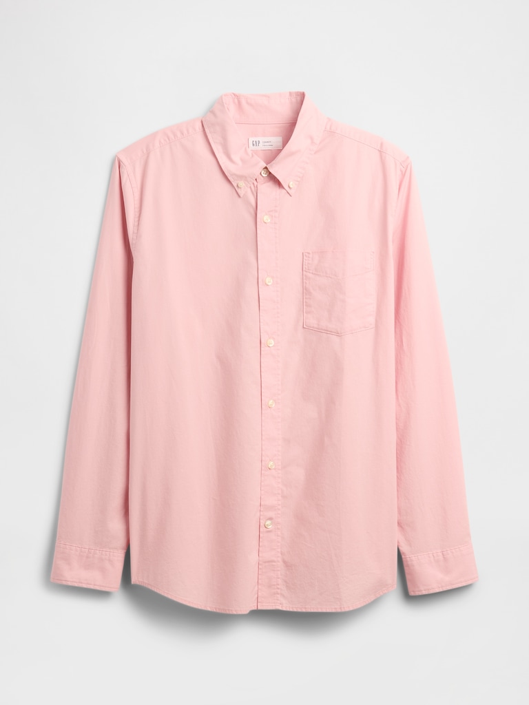 Stretch Poplin Shirt in Standard Fit