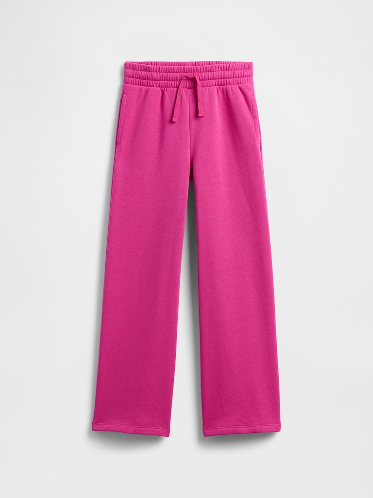 Kids Relaxed Wide-Leg Sweatpants