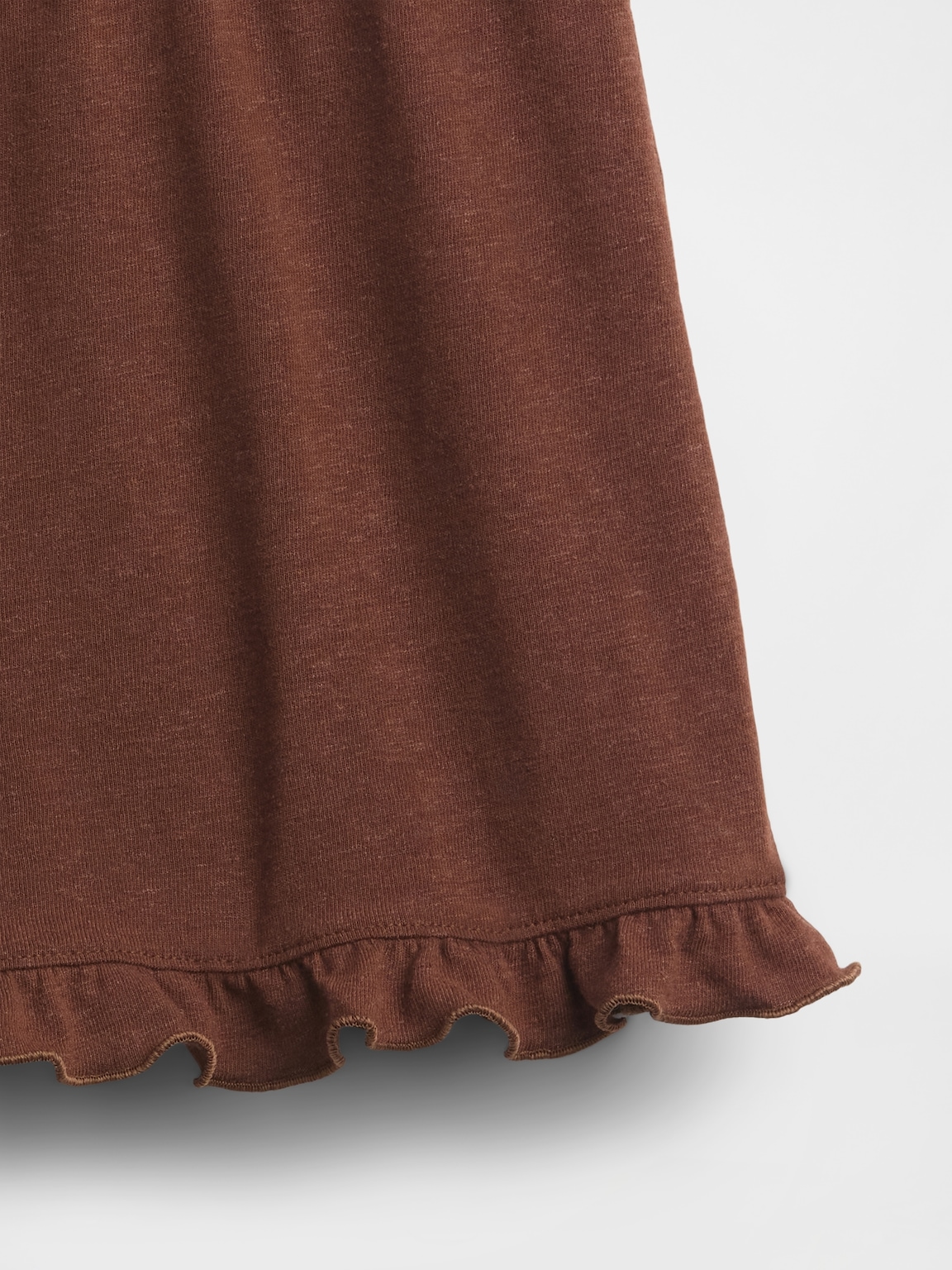 Linen-Blend Ruffle PJ Shorts