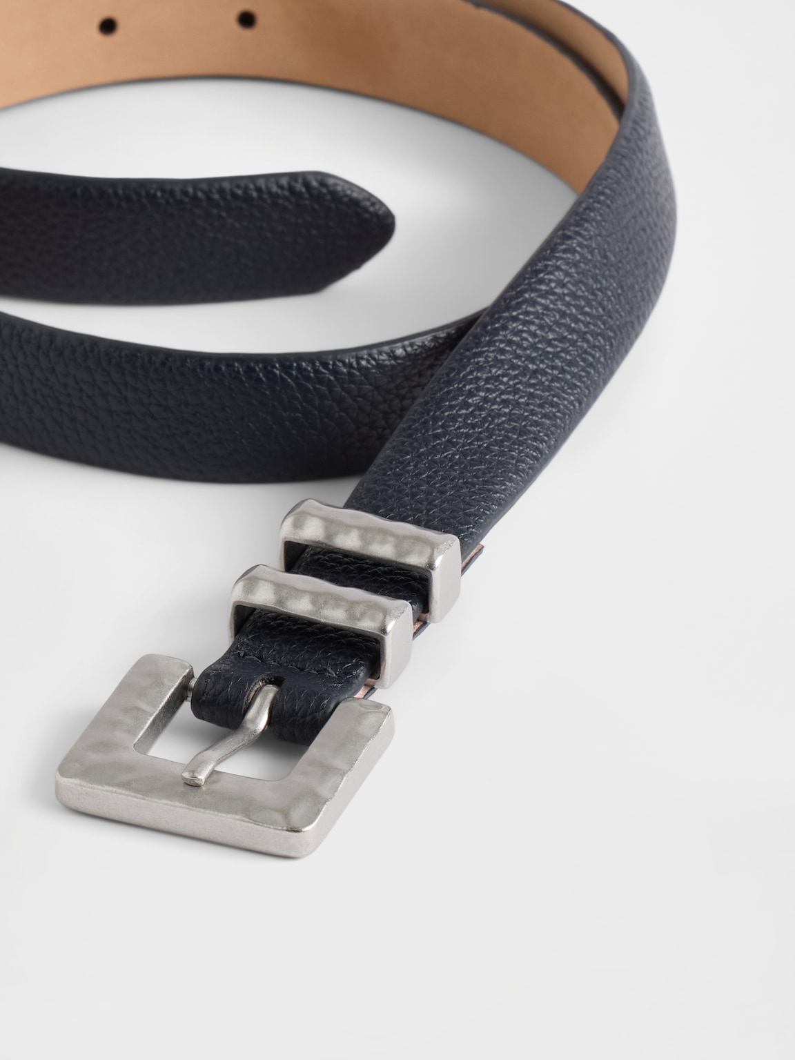 Vegan Pebble Leather Belt