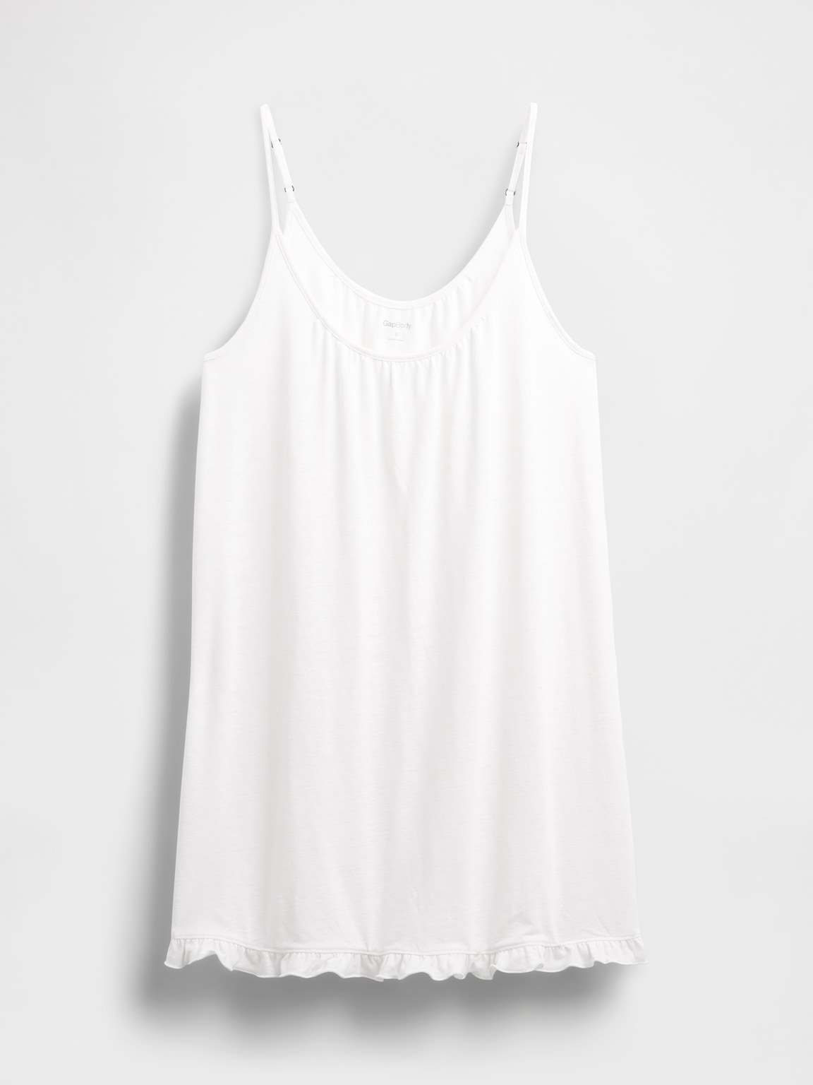 Linen-Blend Ruffle PJ Dress