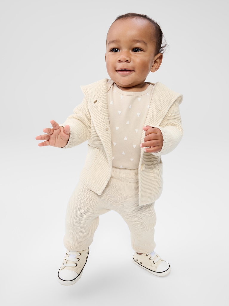 Baby Bear Garter Cardigan