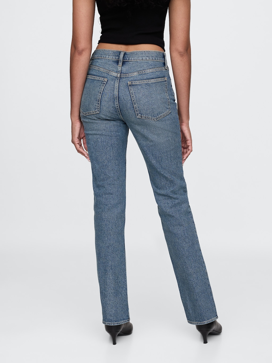 High Rise Crossover '90s Slim Straight Jeans