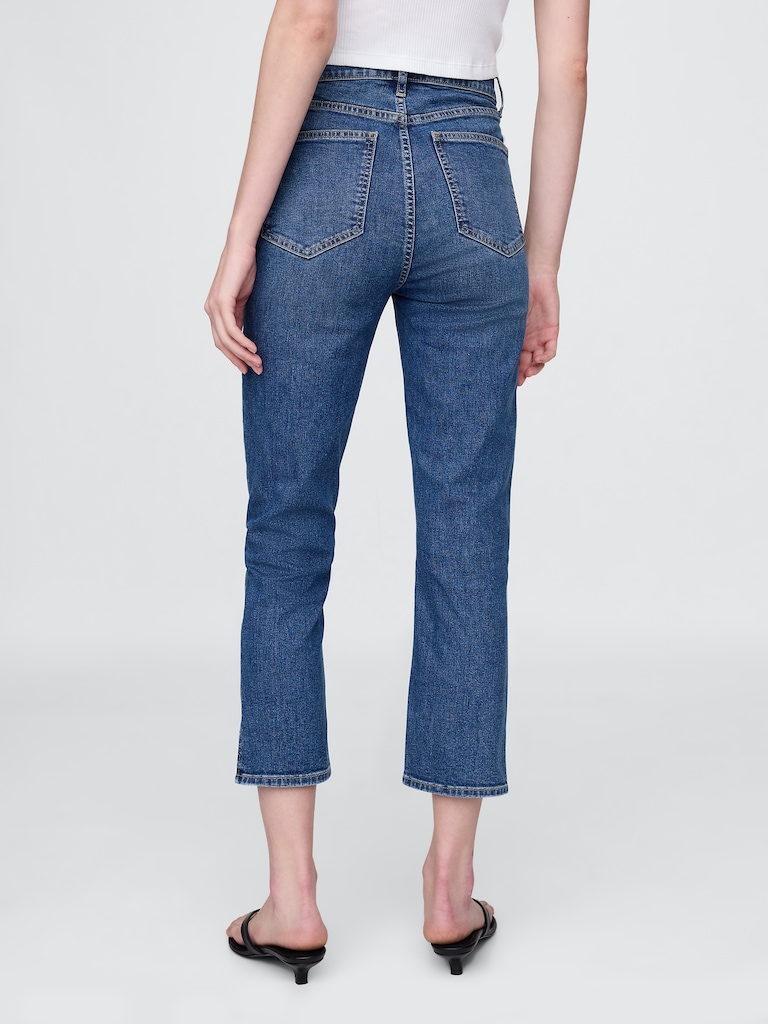 High Rise Capri Jeans