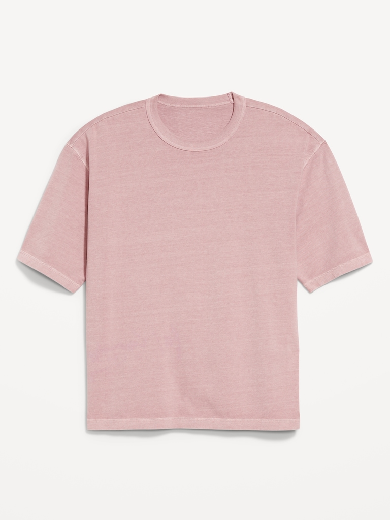 Garment-Dyed Cropped T-Shirt