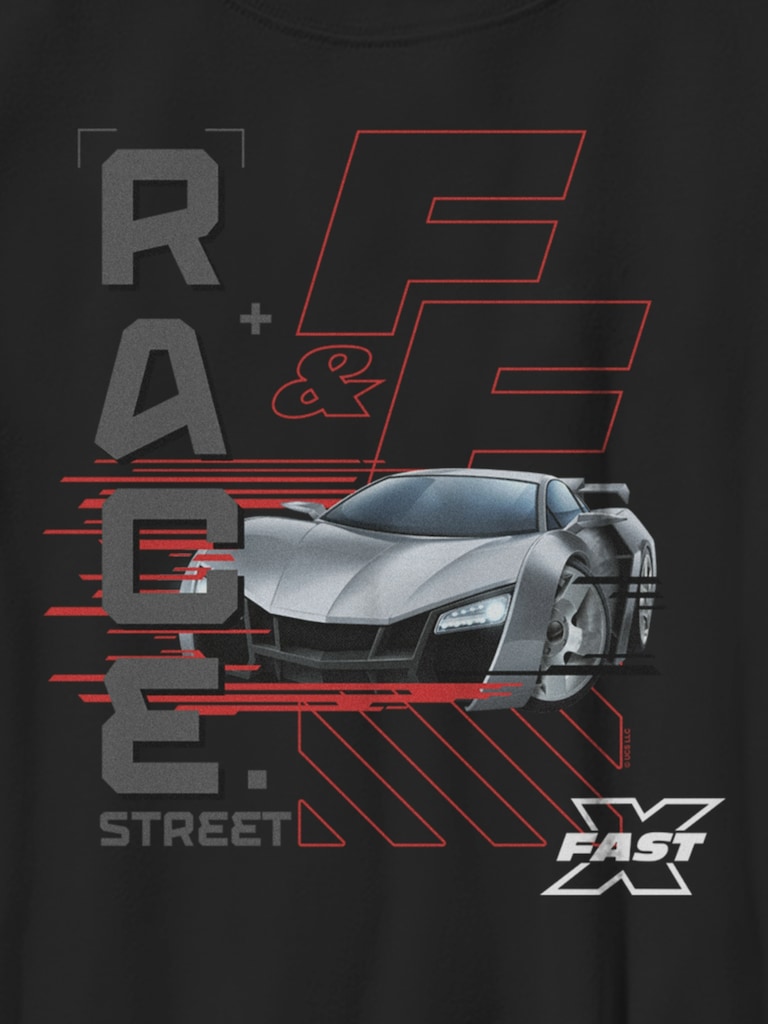 Fast And Furious Race Street Gender-Neutral Graphic T-Shirt for Kids