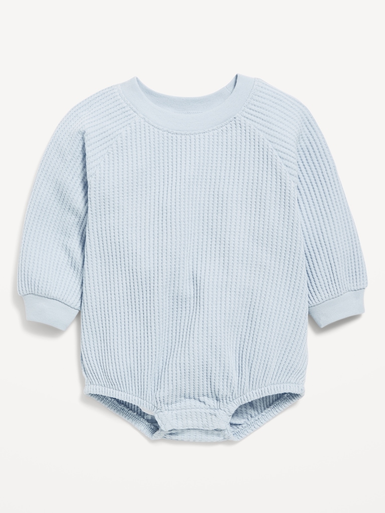 Long-Sleeve Fleece One-Piece Romper for Baby