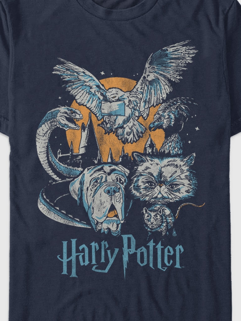 Harry Potter Night Animal Graphic T-shirt