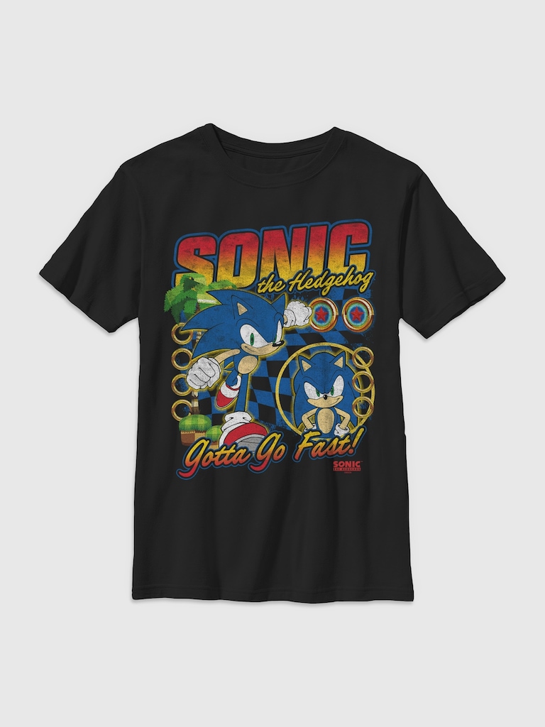 Sonic the Hedgehog Racer Sonic Gender-Neutral Graphic T-Shirt for Kids