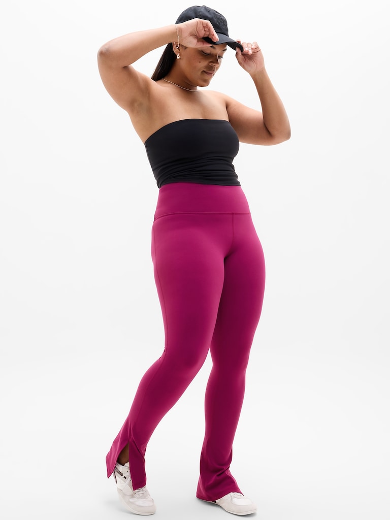 Elation Ultra High Rise Split Slim Flare Pant