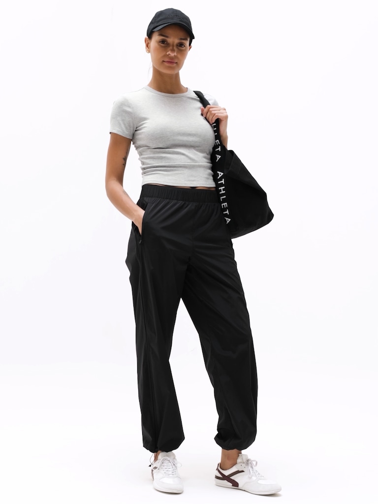 Signature Rib Crop Tee