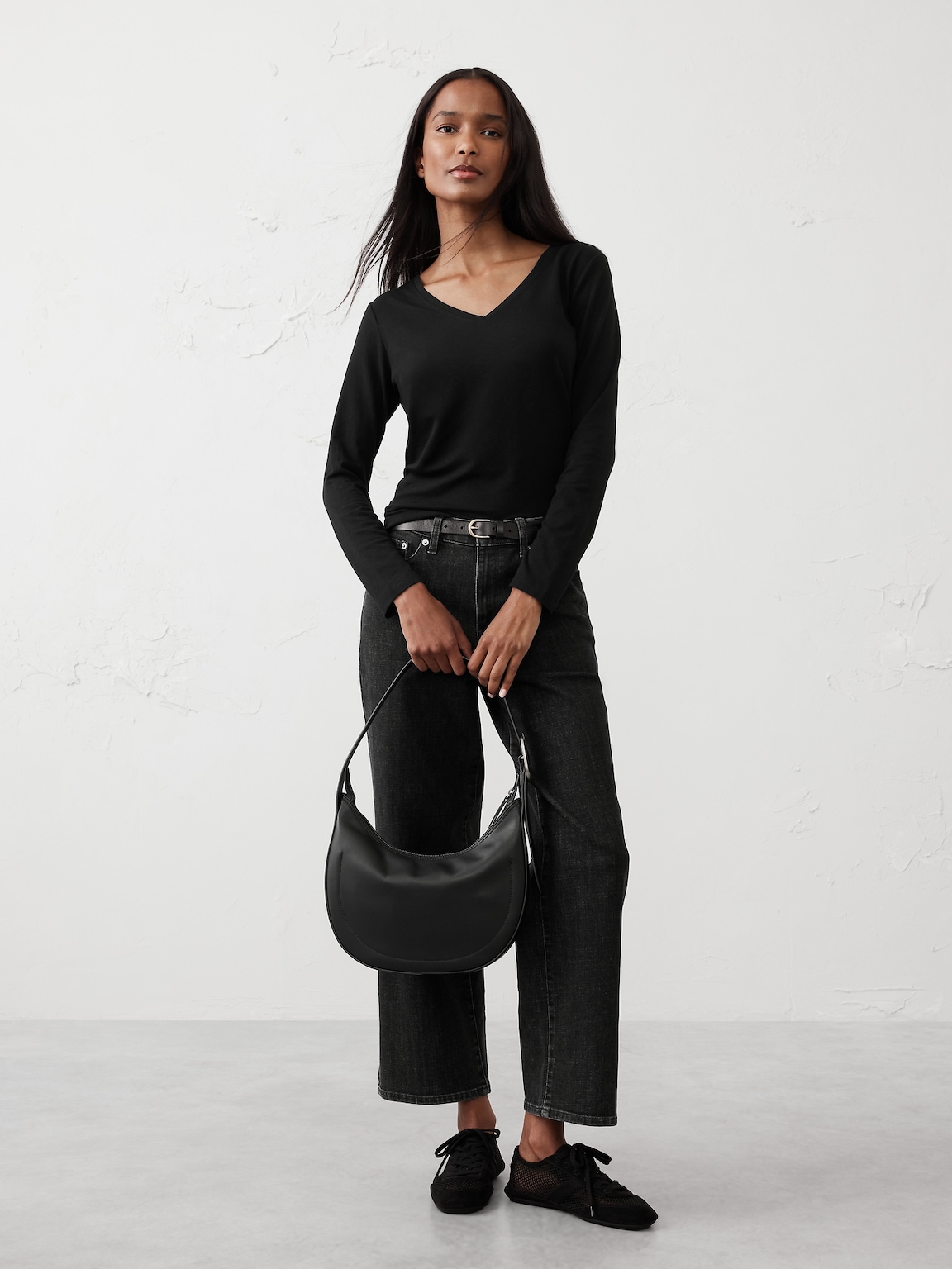 Timeless Long-Sleeve V-Neck T-Shirt