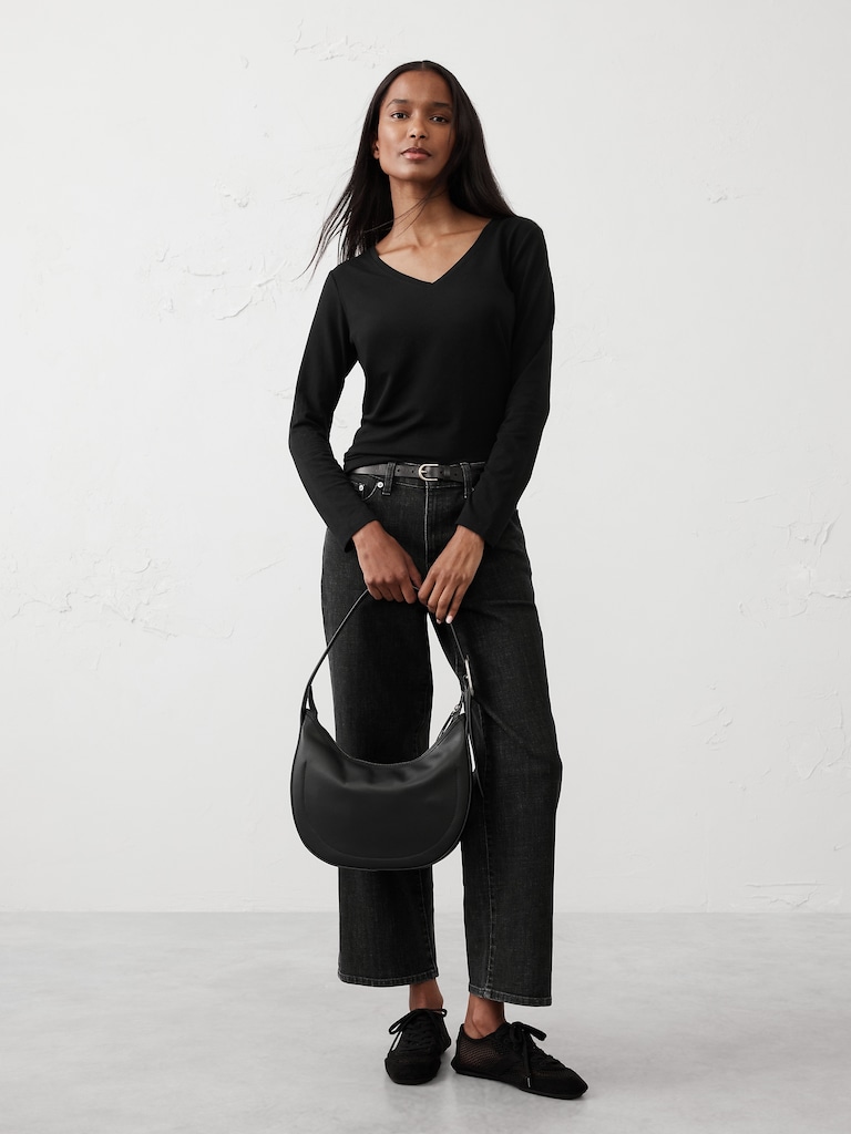 Timeless Long-Sleeve V-Neck T-Shirt