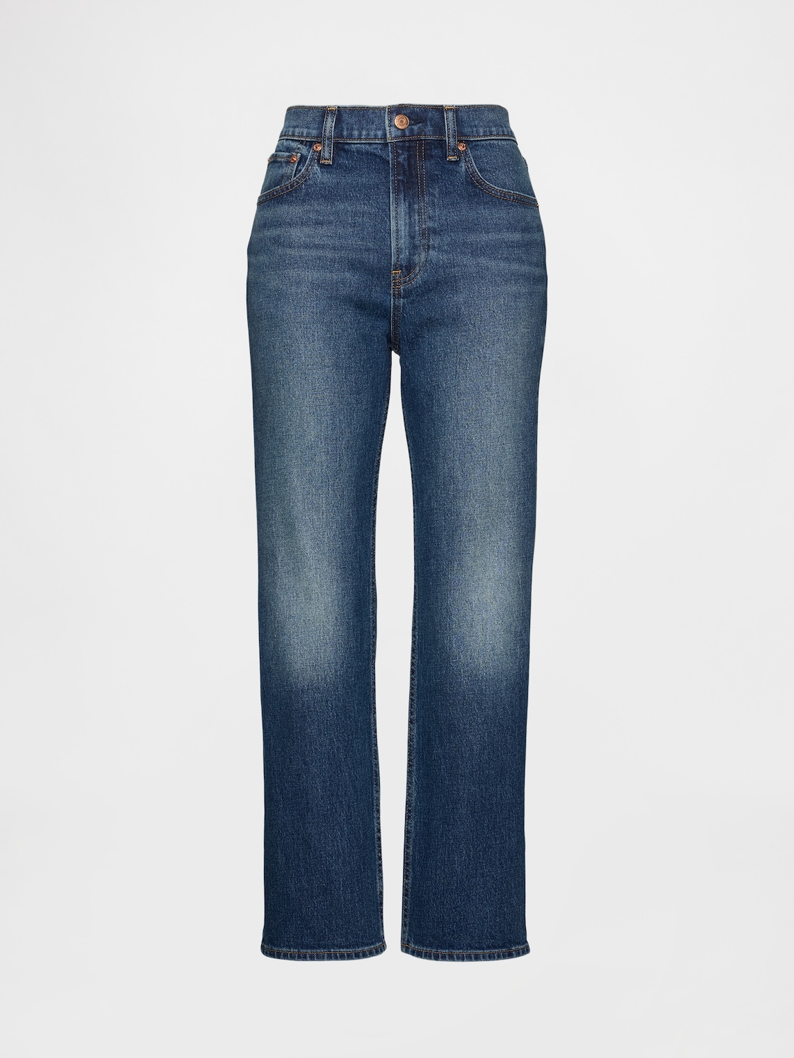 High Rise '90s Slim Straight Crop Jeans