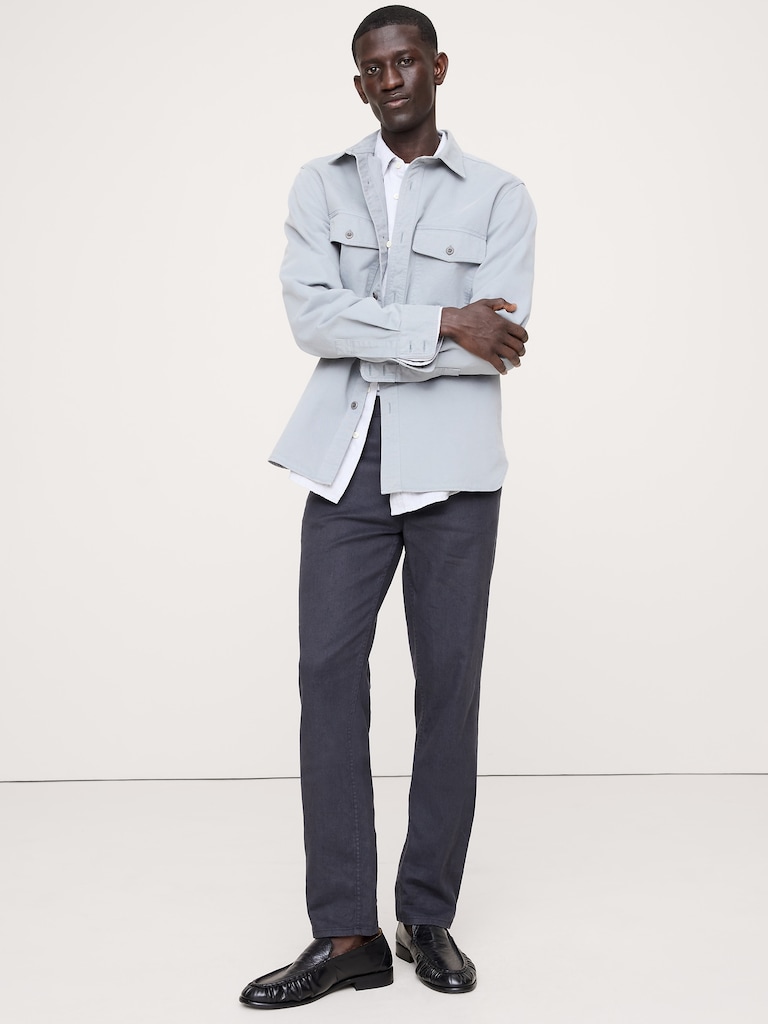 Slim Linen-Cotton Traveler Pant