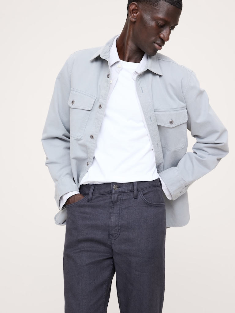 Slim Linen-Cotton Traveler Pant