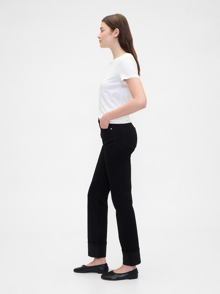 High Rise '90s Straight Jeans