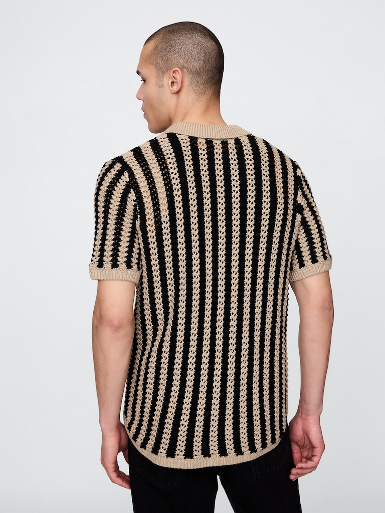 Mesh Sweater Shirt