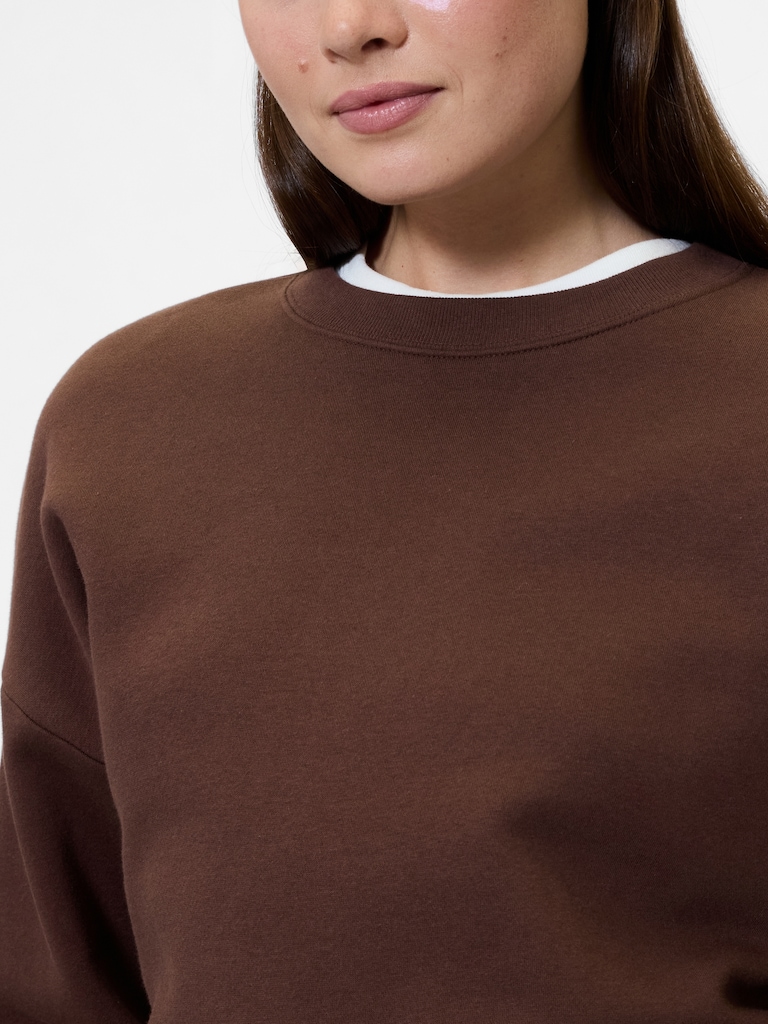 Relaxed Wedge Crewneck Sweatshirt