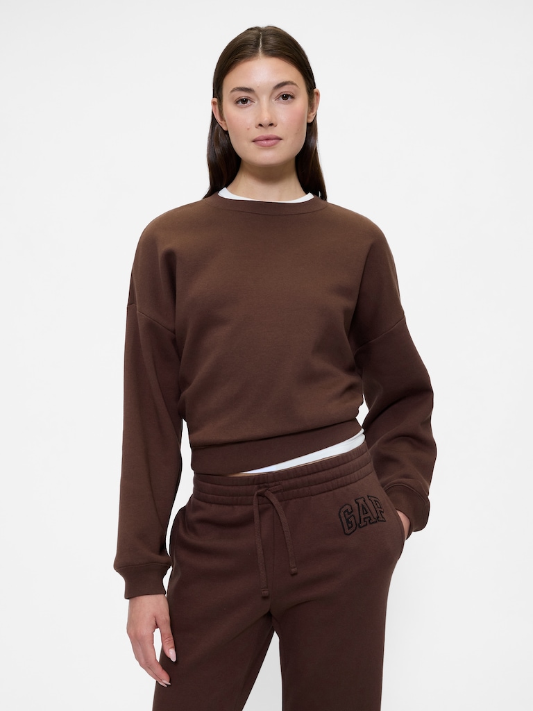 Relaxed Wedge Crewneck Sweatshirt