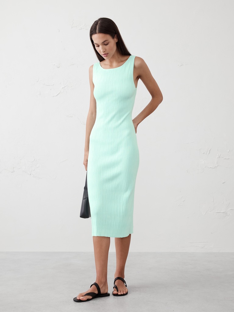 Ribbed Midi Sweater Dress