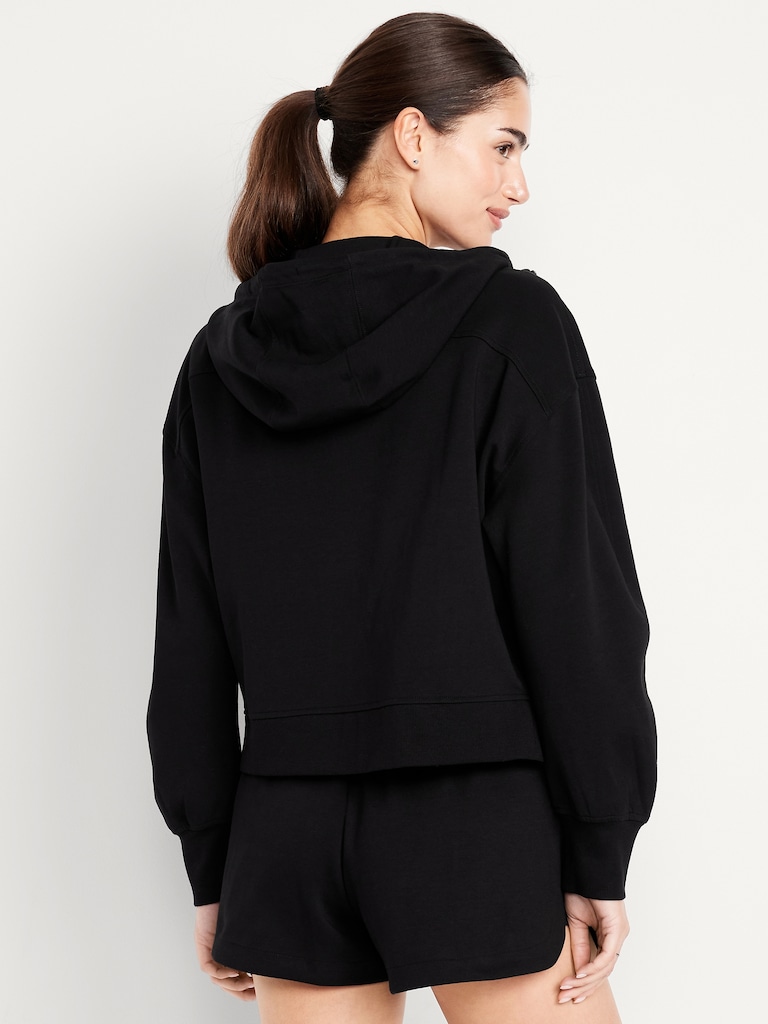 Dynamic Fleece Oversized Full-Zip Hoodie Sweatshirt