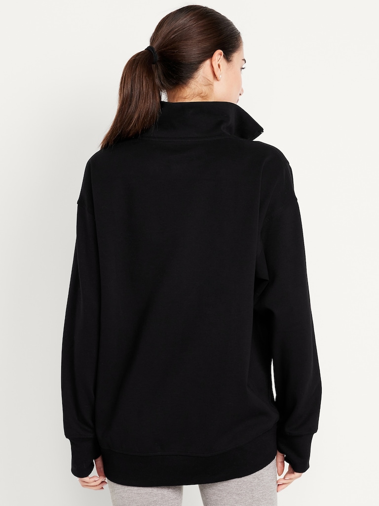 Dynamic Fleece Half-Zip Tunic Sweatshirt