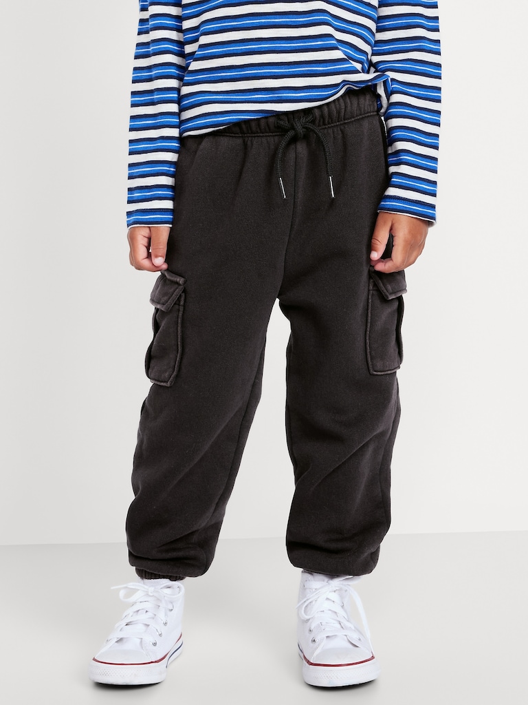 Baggy Cargo Fleece Joggers for Toddler Boys