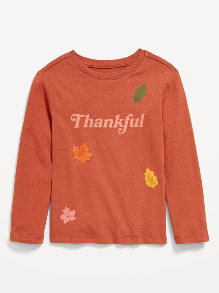 Long-Sleeve Unisex Graphic T-Shirt for Toddler